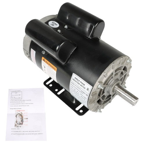 5HP ODP Compressor Duty Electric Motor 1Phase 3450RPM 56HZ Frame 7/8" Shaft 230V