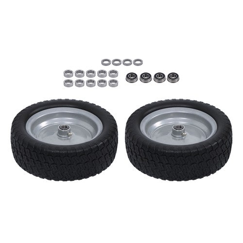 3.4' Axle Hole For Lawn Mower Solid Tire 2-Pack 13X5.00-6 Tire & Wheel Flat Free