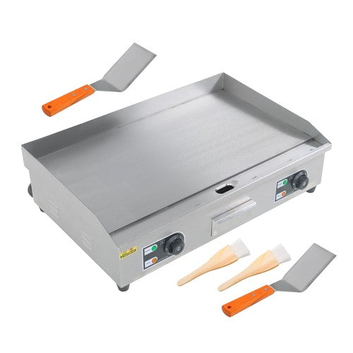 30 Inch Commercial Electric Griddle 3000W Countertop Flat Top Grill 122℉-572℉