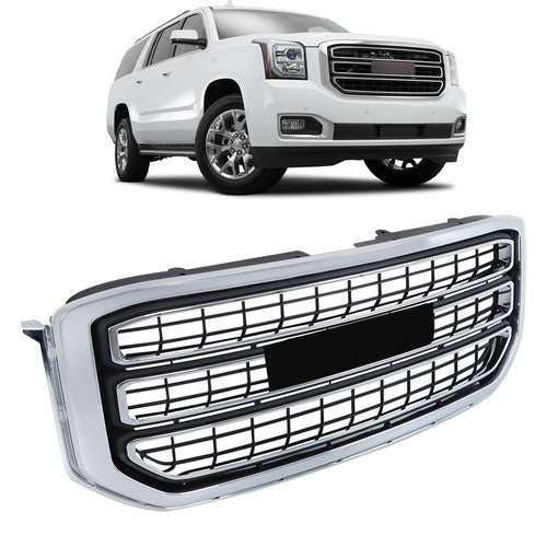 22936421 New For GMC Yukon&Yukon XL 2015-2020 Chrome Front Bumper Grille Plastic