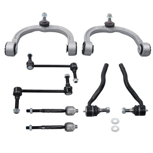 8X For Mercedes Benz ML350 2006-2011 Control Arms Ball Joint Outer Tie Rod Link