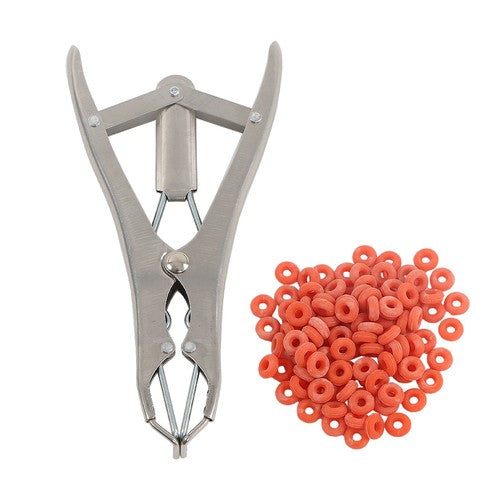 Stainless Steel Castration Pliers Tail Breaker with 100 Visibility Red Lamb Mark