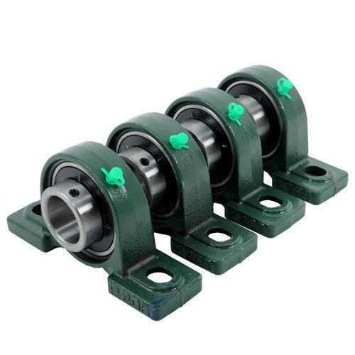 4 Pcs UCP208-24 Pillow Block Bearing Solid Base 1-1/2" Bore Self-Aligning