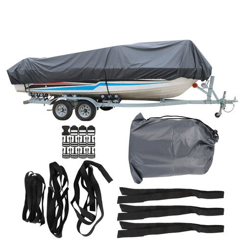 Boat Cover 14-16ft 3 Layers Heavy Duty Fabric W/Cotton Lining Waterproof 90"