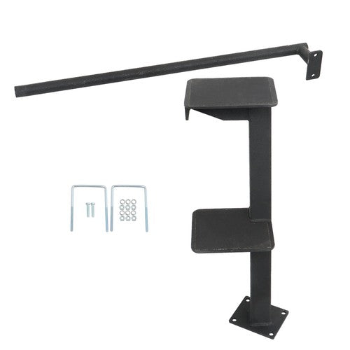 2 Steps Boat Trailer Steps with Handrail Boat Trailer Ladder, Boat Trailer Steps