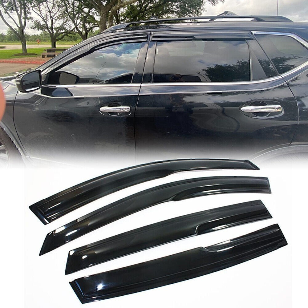 Window Visor Vent Sun Shade Rain Guards Deflectors For Nissan Rogue 2014-2020