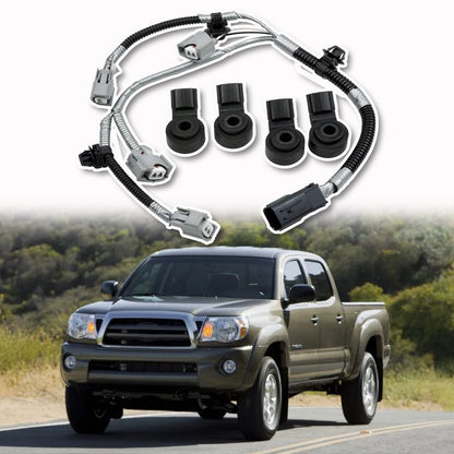 4x Wiring Harness Kit & Engine Knock Sensor For 07-20 Sequoia Tundra 5.7L
