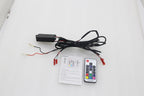 For 86-95 JEEP WRANGLER YJ 7X6 RGB MULTI COLOR LED SMD Halo Headlights PAIR