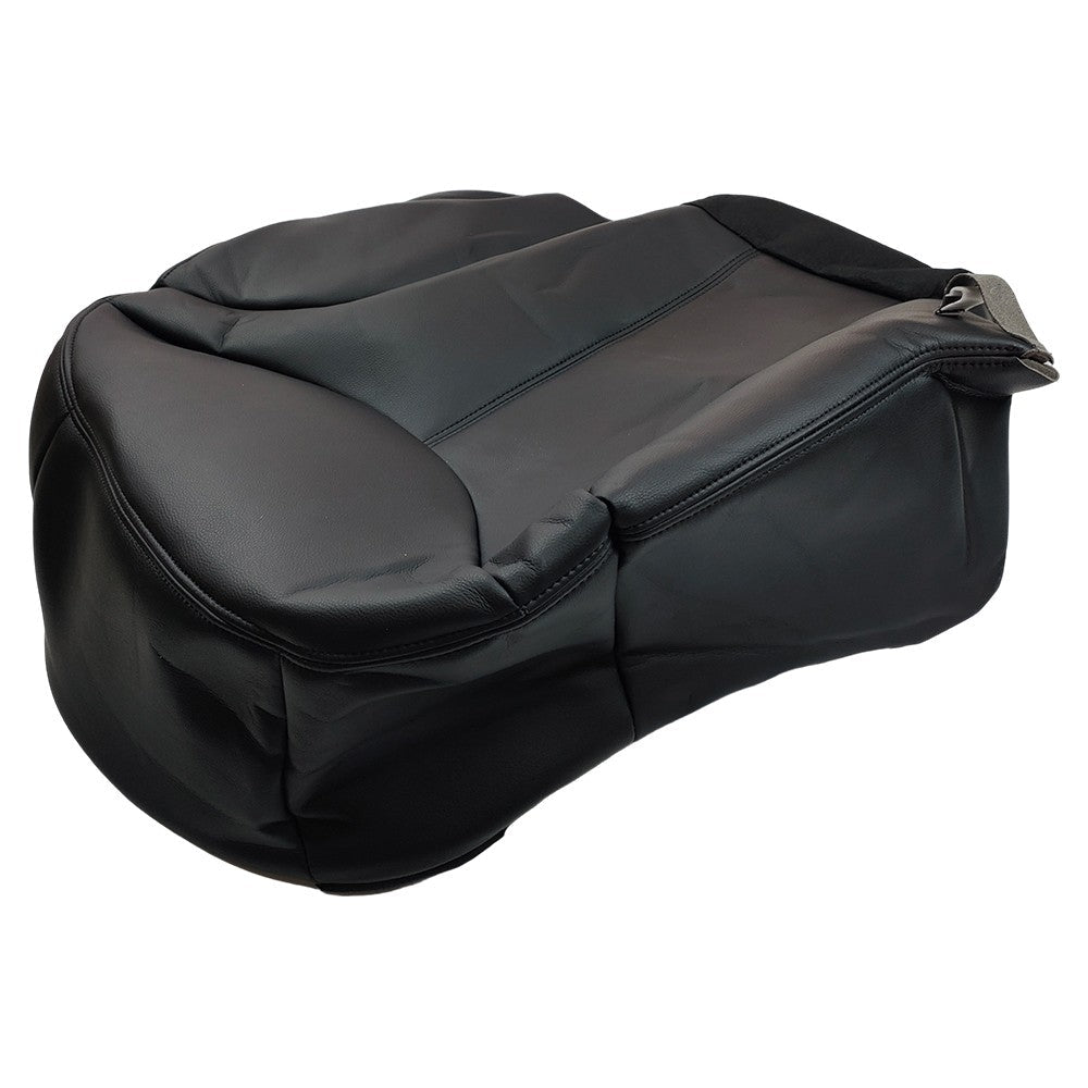 For 1999-02 GMC Sierra 1500 2500 Driver Side Bottom Leather Cover Black