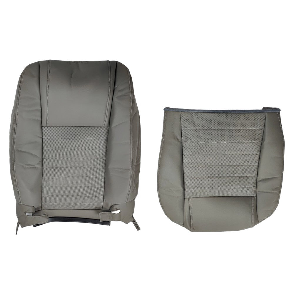 For 2005 2006 -2009 Ford Mustang GT Front Driver Top & Bottom Leather Covers