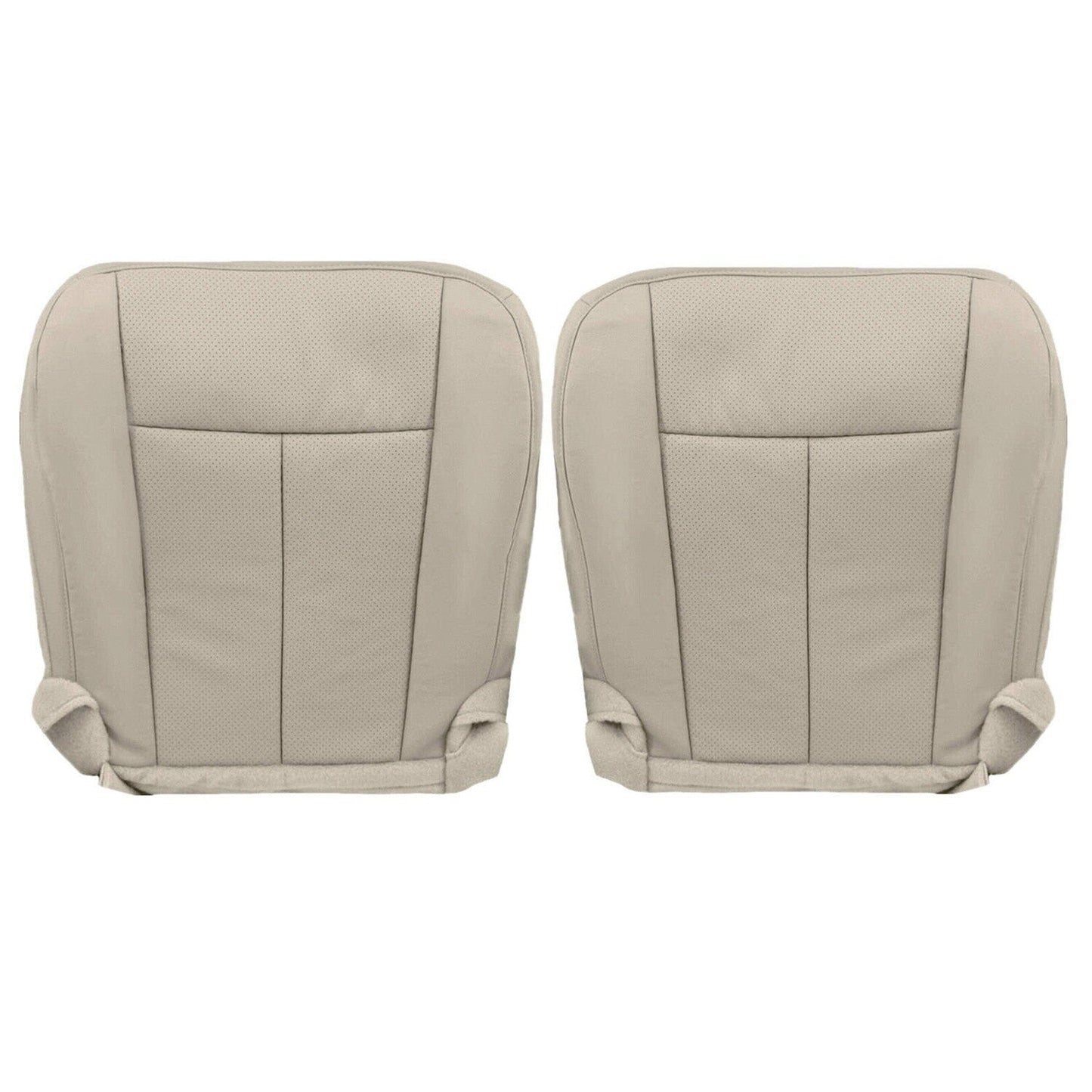 Leather Bottom Seat Cover Tan For 2007-14 Ford Expedition Driver & Passenger New