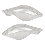A Pair Front Side Headlight Lens Cover For 2014- 2017 Maserati Quattroporte