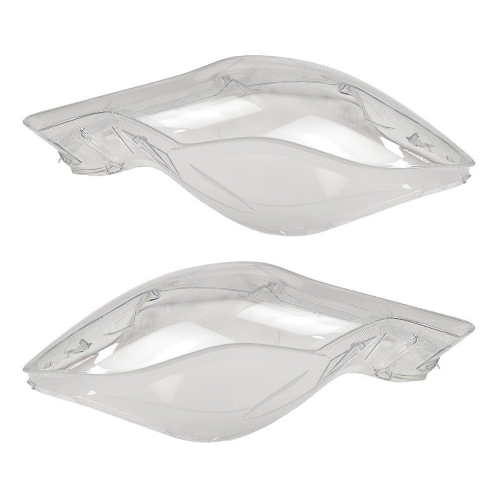 A Pair Front Side Headlight Lens Cover For 2014- 2017 Maserati Quattroporte