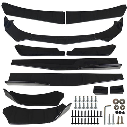 Front Bumper Lip Spoiler Splitter Body Kit Blk For HONDA ACCORD Coupe Sedan Car