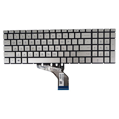 Silver Keyboard For HP 15s-dy 15s-dy2000 15s-dy2073dx 15s-dy2046ms 15s-dy2xxx US