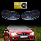 A Pair Headlight Lens Cover Clear L+R For Mercedes Benz CLK C209 W209 2005-2009