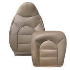 For 1999 2000 Ford F250 F350 Front Driver Side Top & Bottom Leather Seat Covers