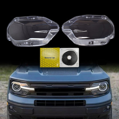 For Ford Bronco Sport 2021-2024 A Pair Headlight Lens Cover Lampshade Shell+Glue