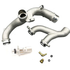 Fit For Jaguar Land Rover 3.0L 5.0L Oil cool Upgraded Metal Coolant Outlet Pipes