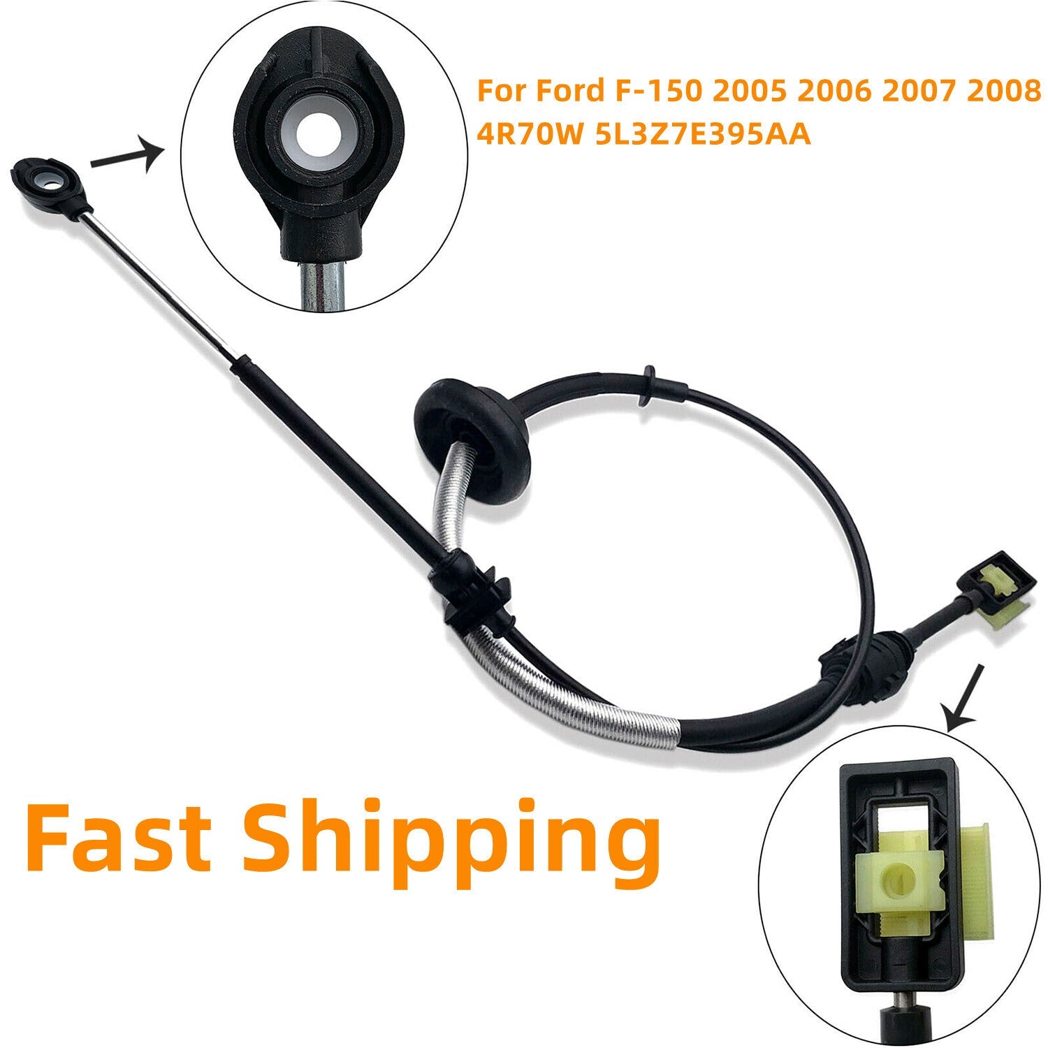 5L3Z7E395AA Transmission Shift Cable 4R70W for Ford F150 2005 2008