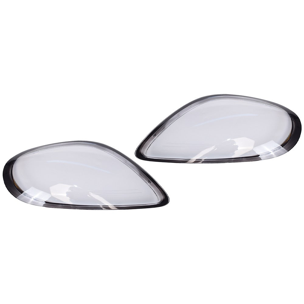 For 2014-2016 Porsche Boxster Cayman 981 Headlight Lens Cover Shell Left + Right