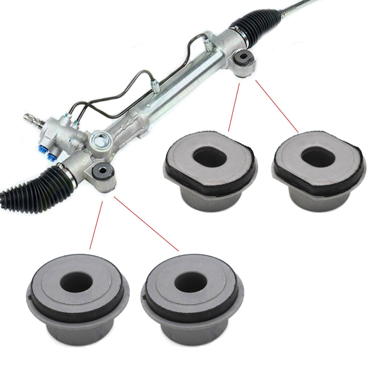 4 Pcs Steering Rack Bushing Rack and Pinion Bushing For Toyota RAV4 2004 2005
