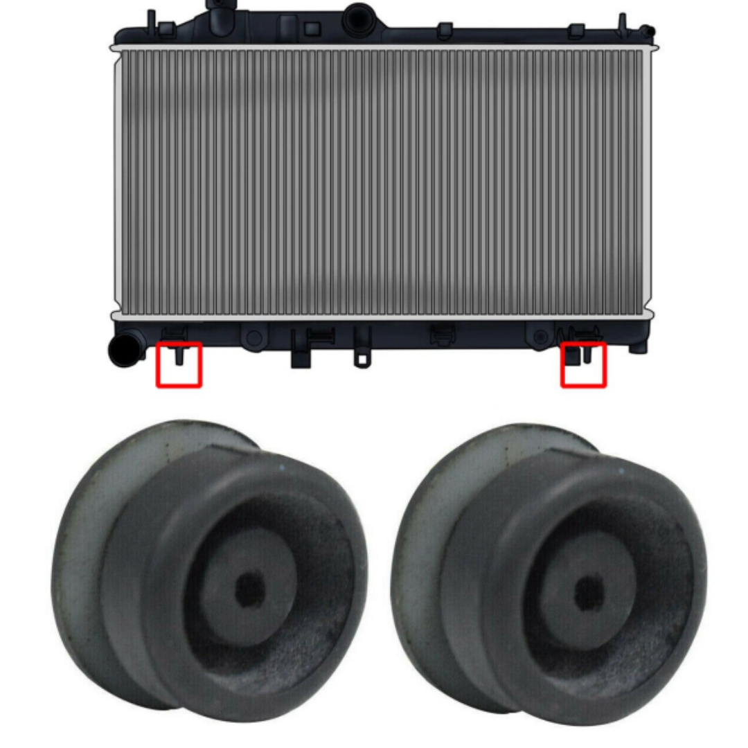 NEW 2Pcs Bottom Radiator Lower Mount Rubber Cushion Bushing For CRV Civic Accord