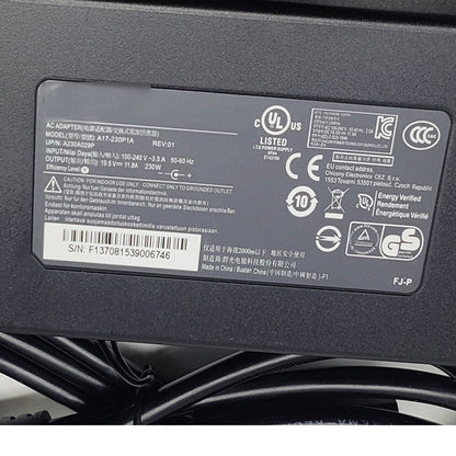 A17 230P1A Adapter Charger for MSI for Clevo for GigaByte 19 5V 11 8A