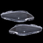 Pair Front Headlamp Headlight Lens Cover Shell Clear For Jaguar XJ XJL 2010-2019