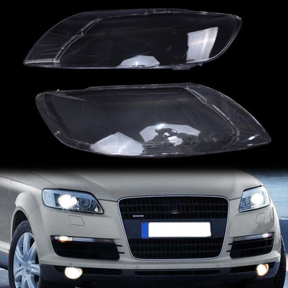 Front Pair Headlight Lens Cover For Audi Q7 2006-2015 Waterproof 4L0941029
