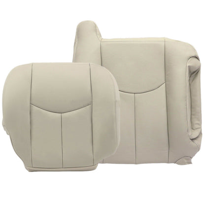 Passenger Bottom Top Leather Seat Covers for 2003 2006 for Chevy Tahoe