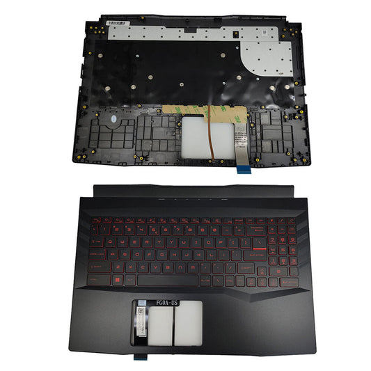 New Palmrest Red Backlit Keyboard For MSI GL66 11UGK MS-1581 MS-1582 1583 15.6in