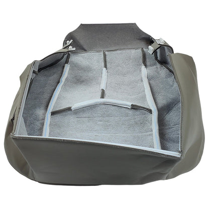 Driver Bottom Leather Seat Cover Gray For 2003 2004 - 2006 GMC Sierra