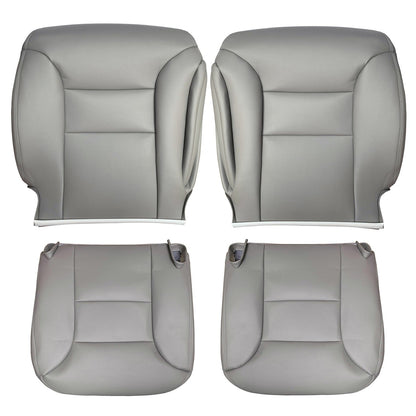 For 1995 1996 1997 1998 1999 Chevy Tahoe Suburban Leather Seat Covers Gray