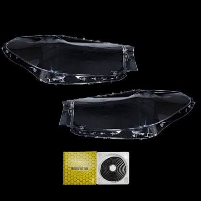 For BMW G30 G31 G38 5 Series 2016-2020 Pair Headlight Len Cover+Glue Clear Shell
