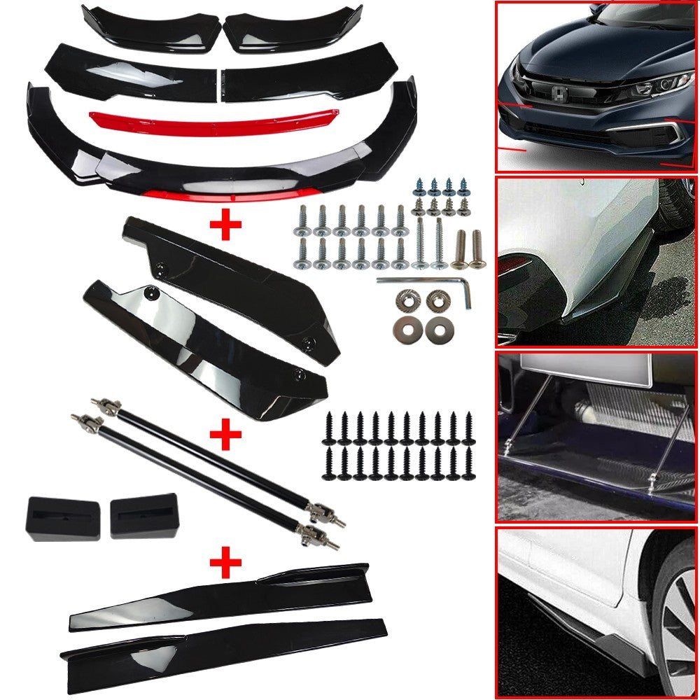 For Mini Cooper Front Bumper Lip Spoiler Splitter Body Kit Side Skirt Rear Lip
