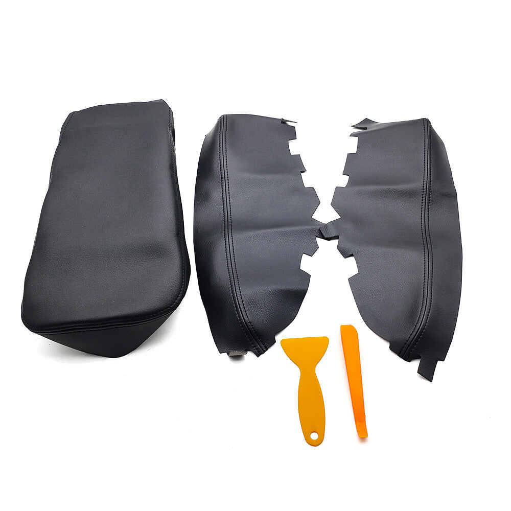 For 2013-2018 Toyota Avalon Console Lid Armrest & Door Panel Cover Trim Black