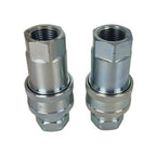 1/2" Ag Hydraulic Quick Connect Couplers Coupling Poppet For Pioneer Style 2Sets