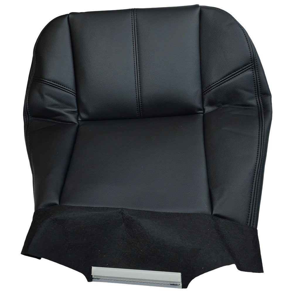 For 2007-13 Chevy Silverado 1500 2500 HD Driver Bottom Leather Seat Cover Black