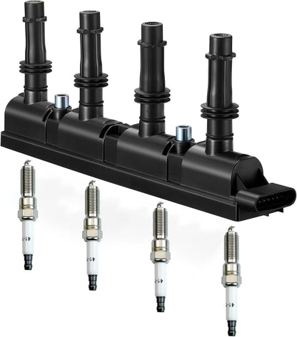 UF669 Ignition Coil & Spark Plug For 11-20 Chevy Cruze Sonic Trax Buick Encore