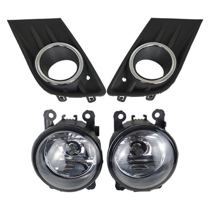 New A Pair Fog Light W/Cover&Chrome Trim For Honda Pilot 2012-2013-2014-2015 US