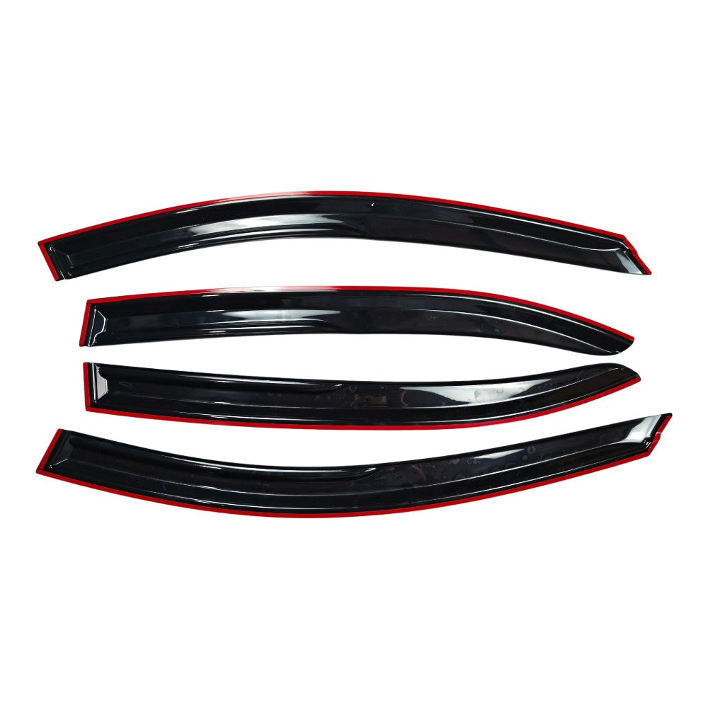 M Style Window Visors Acrylic For 2014-2019 Mazda 3 Sedan Hatchback