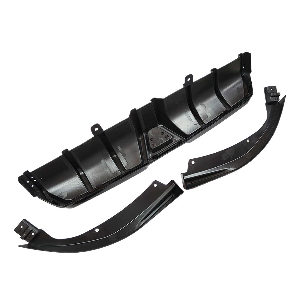 For 2016-21 Civic Sedan  Gloss Black DIffuser Kit W/ LED Light