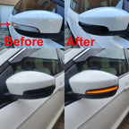 Sequential LED Side Mirror Turn Signal Light For Ford Kuga Escape EcoSport Focus