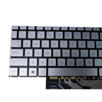 New Silver Keyboard Backlit For HP ENVY 17m-cg1013dx 17m-cg0013dx 17m-cg0xxx US