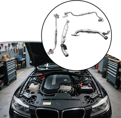 Turbo Charger Coolant Hose Line Kit 11427563713 For Base 3.0L L6 BMW 335i 335xi