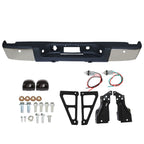 Rear Bumper Assembly For 07-13 Chevy Silverado GMC Sierra 1500 Chrome GM1103148
