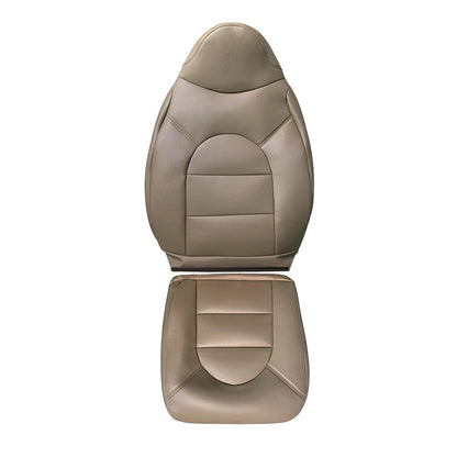 For 1999 2000 Ford F250 F350 Front Driver Side Top & Bottom Leather Seat Covers