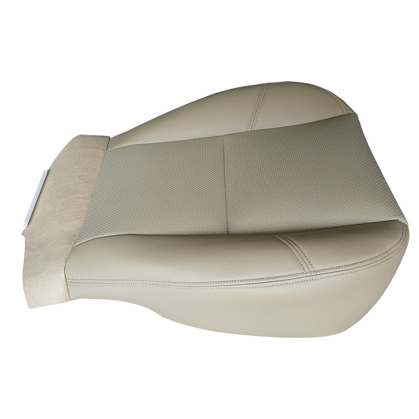 For 2007 -2014 Cadillac Escalade Driver Passenger Bottom Leather Seat Cover Tan