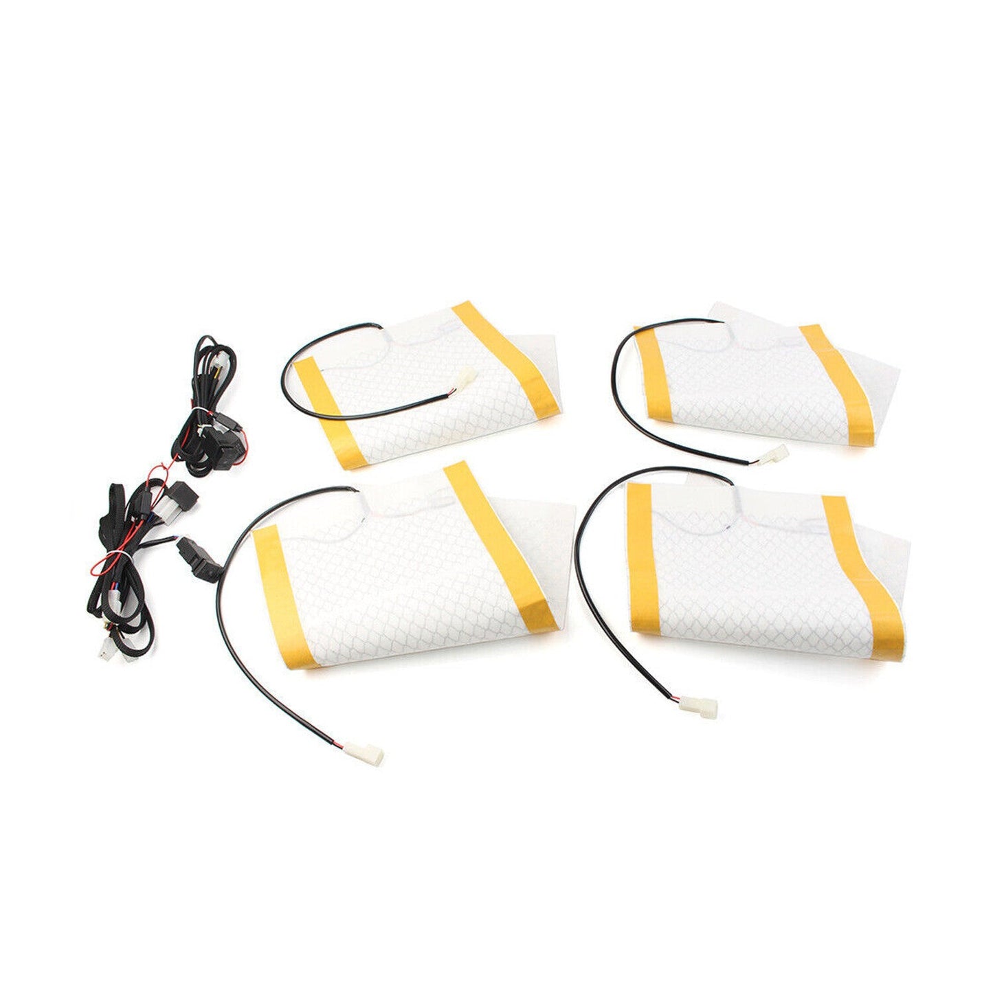 For Trucks Carbon Fiber Heated Seat Heater Pad Kit Car Switch 12V Universal